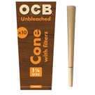 OCB - Virgin Unbleached Cones - King Size